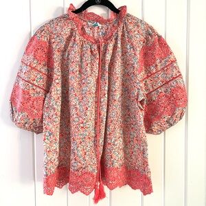 Sundance Pink Floral Top, Sz 2X (P2P 25.5”)